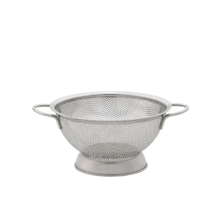 10-Inch Commercial-Grade Perforated Colander With Dual Handles 1