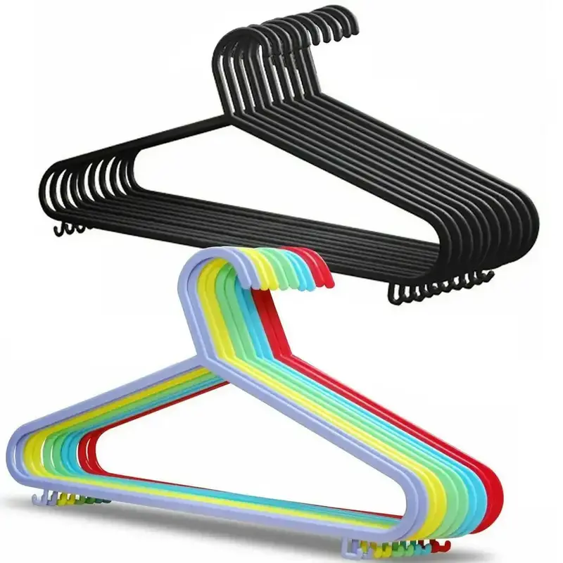 10-Pack Heavy-Duty Clothes Hangers – Chrome-Coated Steel 1