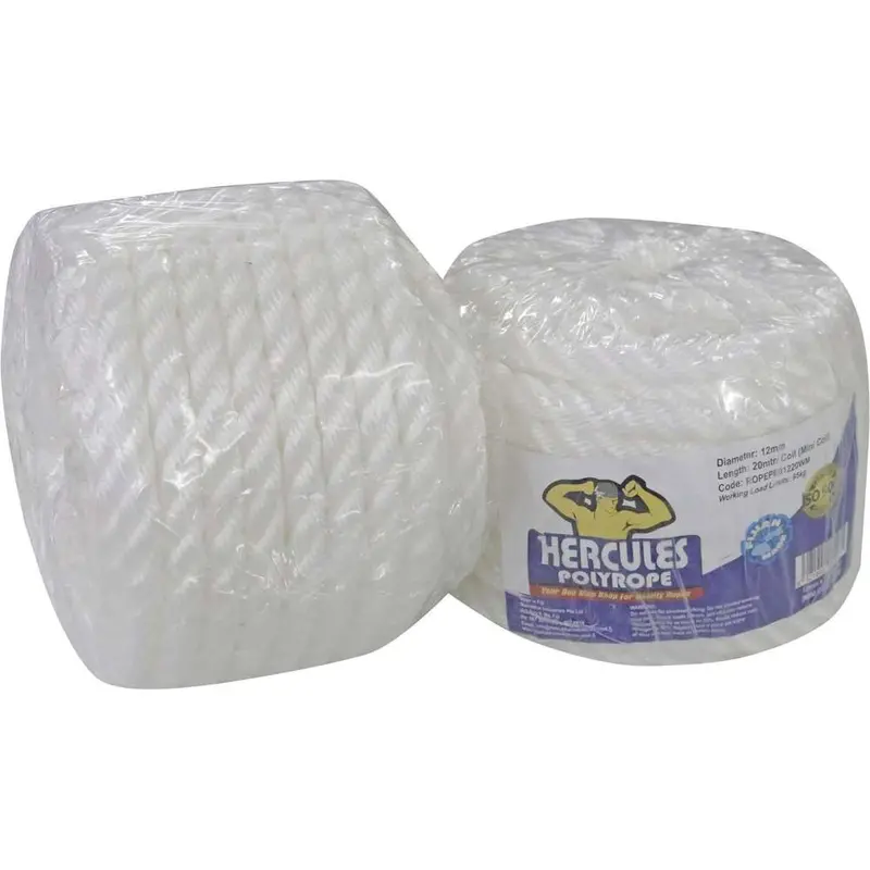 12Mm Polyethylene (Pe) Rope, 20-Metre Hank – High-Strength General Purpose 1