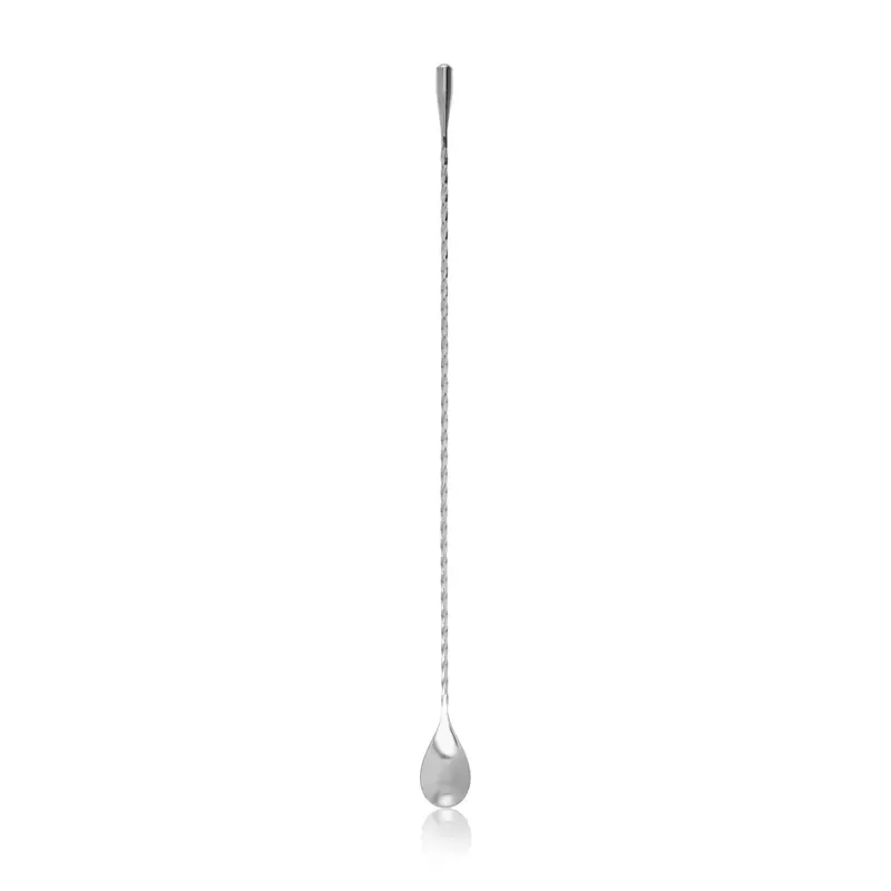15.75" Stainless Steel Bar Spoon – Twisted Handle Mixing Tool 1