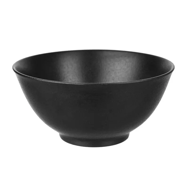 15 Cm Black Round Serving Bowl 1