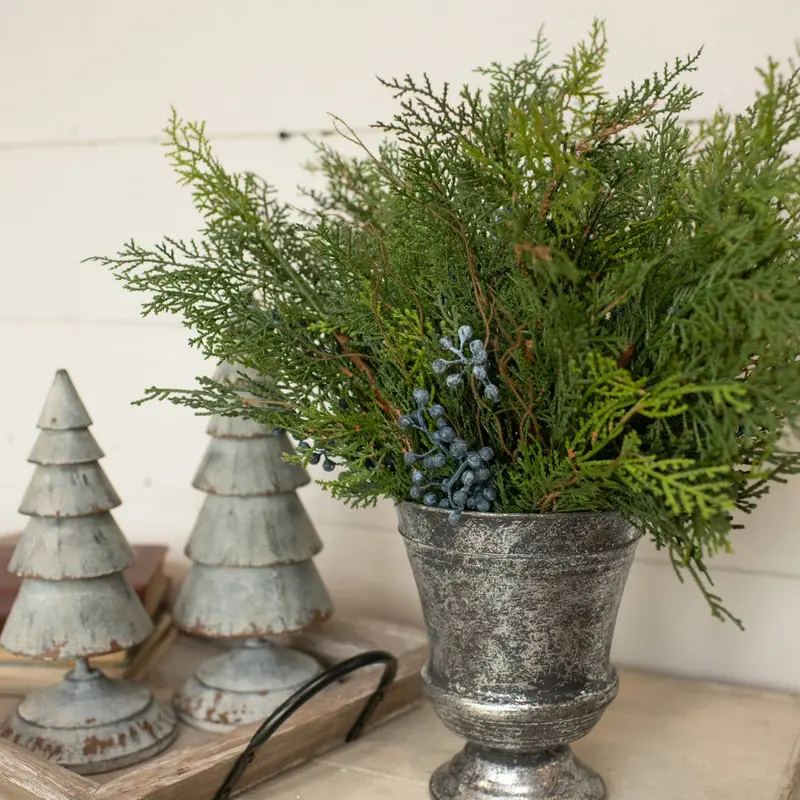 18-Inch Cedar And Berry Artificial Floral Arrangement Pick 1