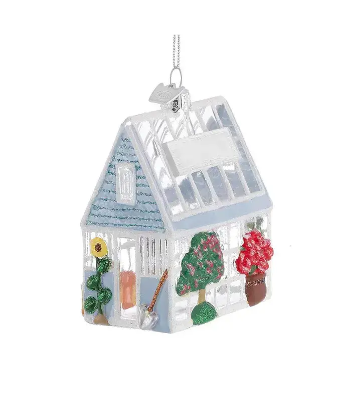 3.25-Inch Greenhouse Glass Ornament – Blown Glass Botanical Accent 1
