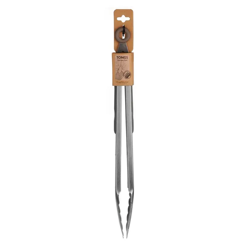 30Cm Stainless Steel Tongs With Soft Silicone Grips 1