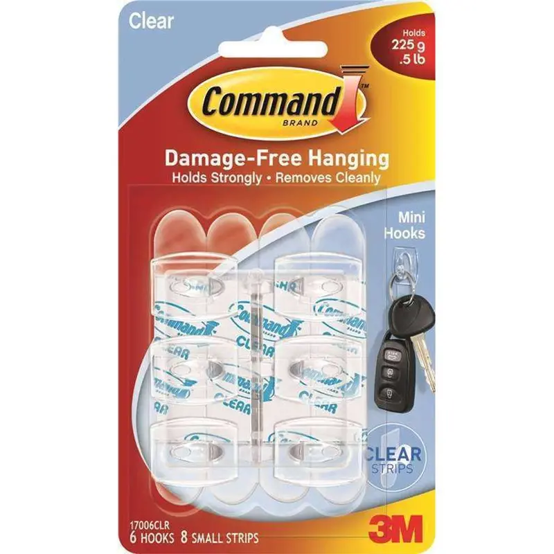 3M R-1 Mini Suction Cup Hooks (6-Pack) 1