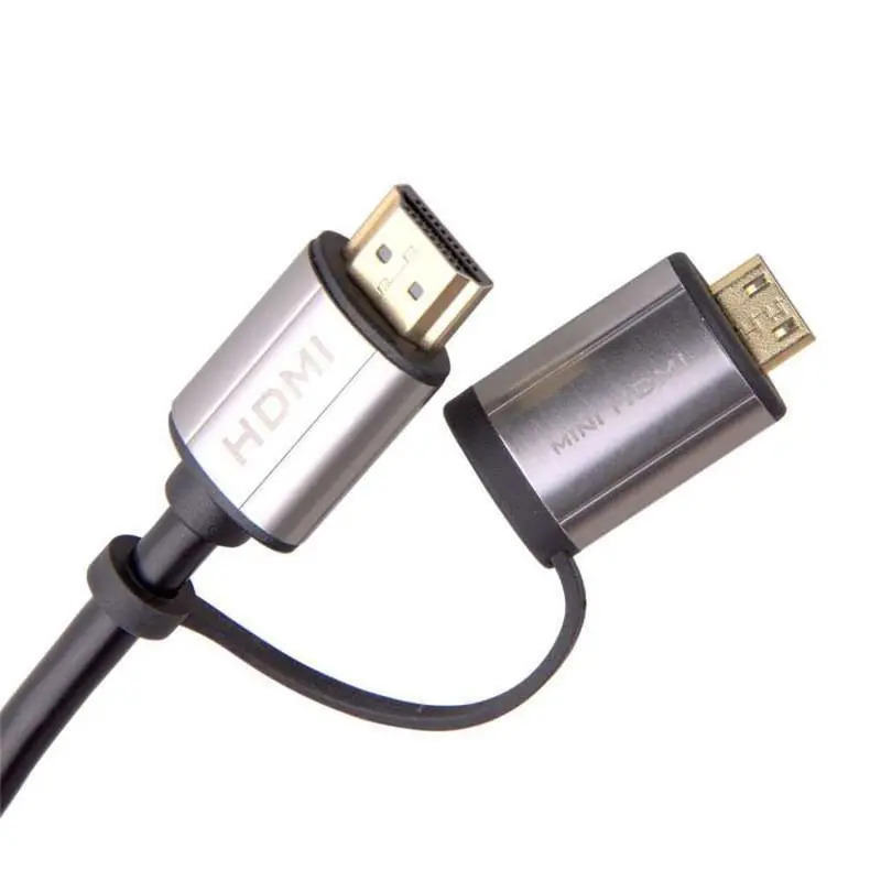 4K Hdmi Cable With Mini Hdmi Adapter – 1.8 Meter Full-Featured Cord 1
