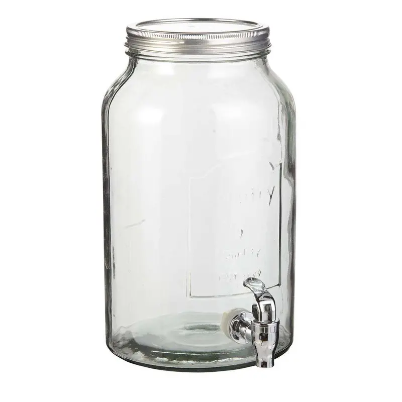 5-Liter Glass Beverage Dispenser For Home And Party Use 1