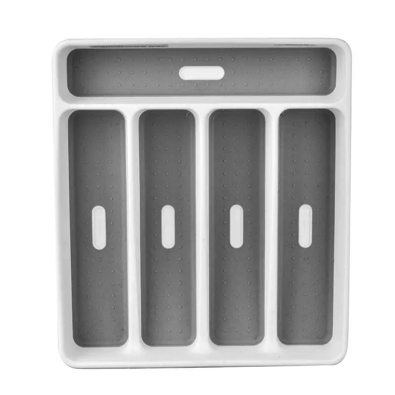 5-Section Adjustable Cutlery Organizer Tray 1