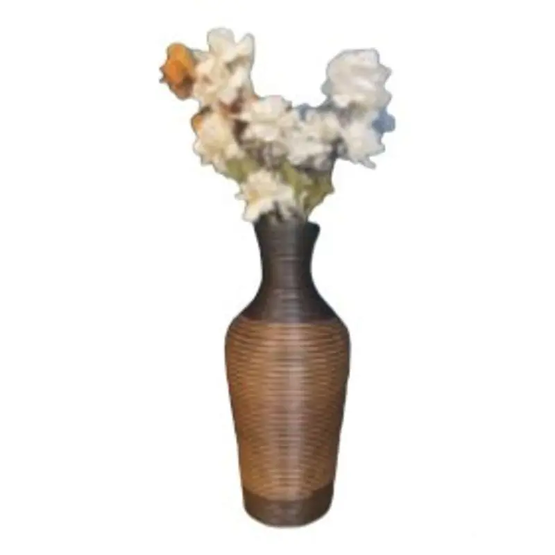 50Cm Brown Ceramic Tabletop Flower Vase 1