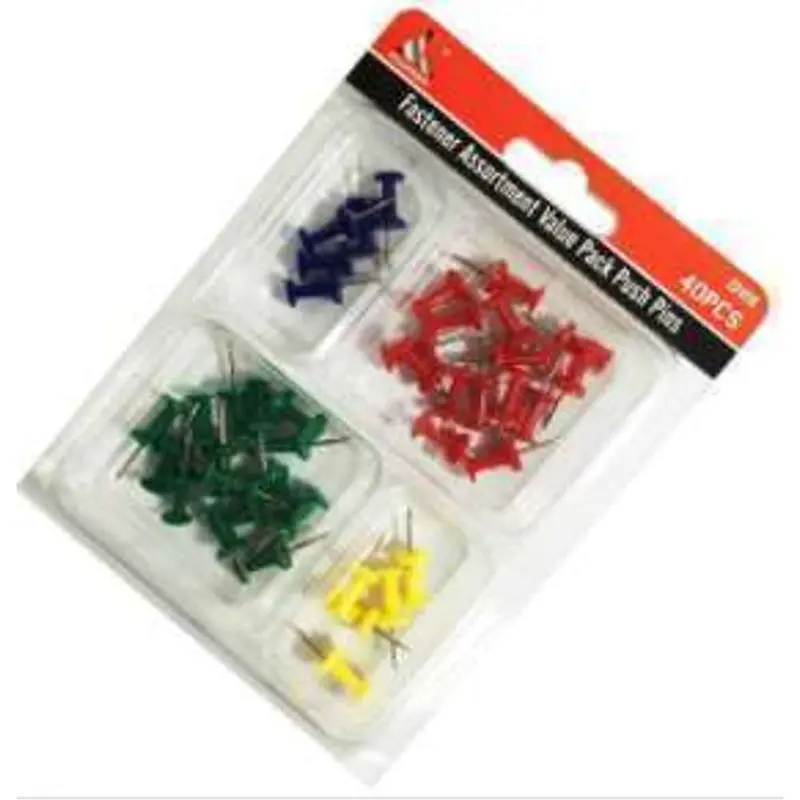 Accord Assorted Push Pins Pack – 40 Pieces 1