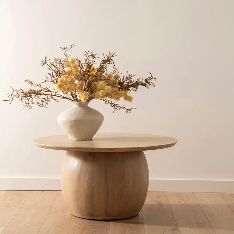 Agnes Mango Wood Coffee Table – 45X90 Cm Organic Living Room Centerpiece 1