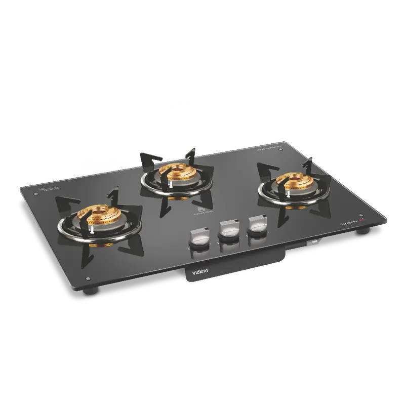 Air Hob Triple-Burner Gas Stove Featuring Auto Ignition 1