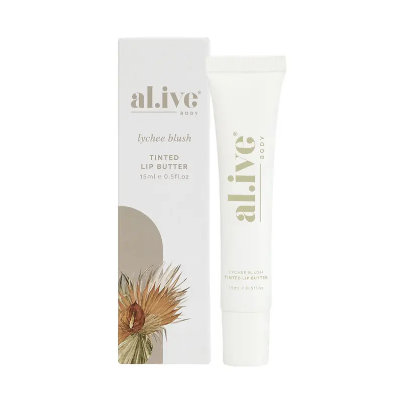 Al.Ive Body Lychee Blush Lip Butter – Sheer Tinted Lip Conditioner 1