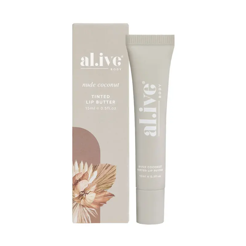 Al.Ive Body Nude Coconut Lip Butter – Vegan Hydrating Tinted Balm 1