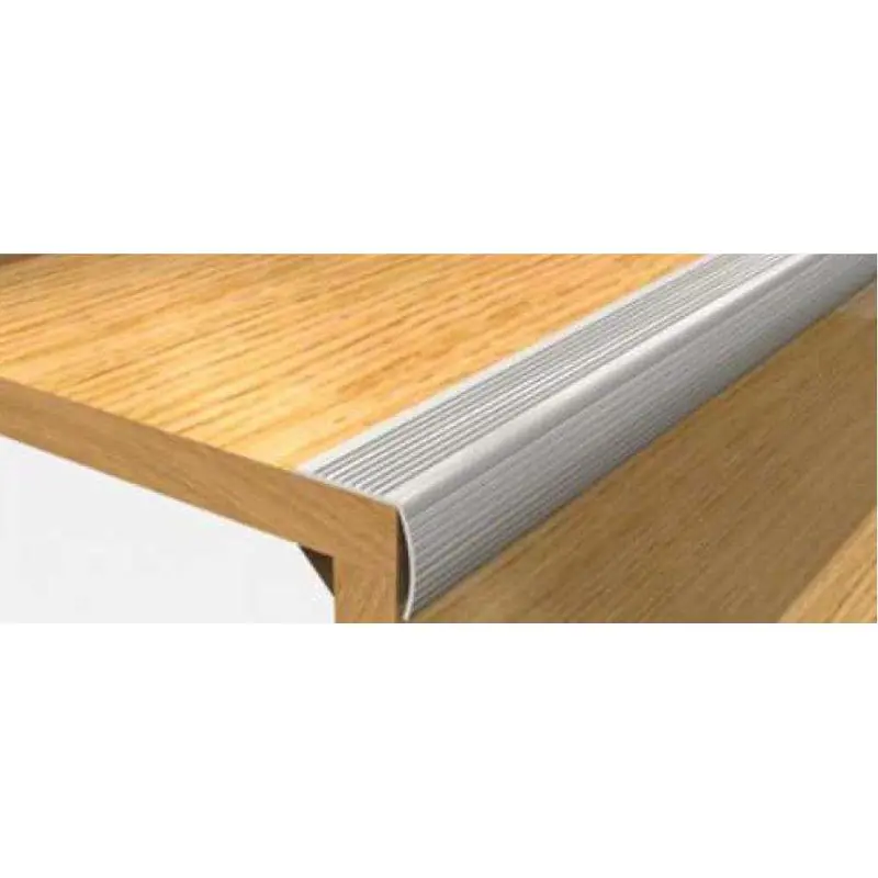 Aluminum Serrated Stair Nose Trim – 4-Meter Roll 1