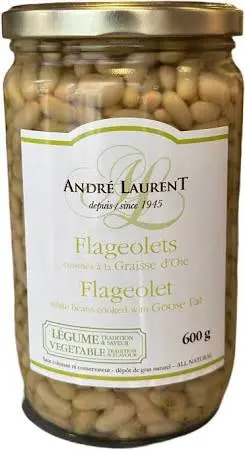 André Laurent Goose Fat–Braised Flageolet Beans – Ready-To-Serve French Delicacy 1