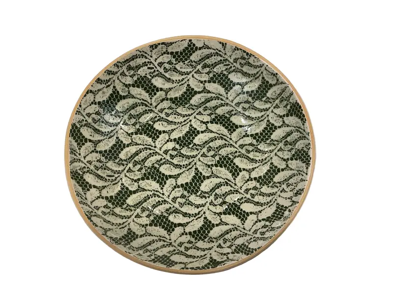 Arbor Pine 12-Inch Medium Serving Bowl With Wide Rim 1