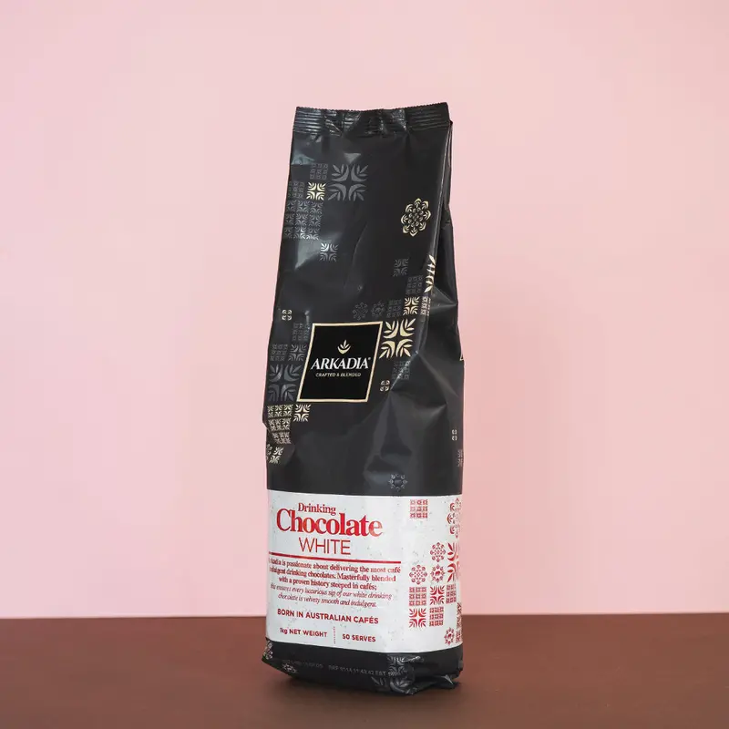 Arkadia White Drinking Chocolate – 1Kg Artisan Tin 1