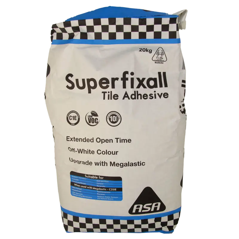 Asa Bostik Superfixall Tile Adhesive – 20Kg Premium Cementitious Formula 1