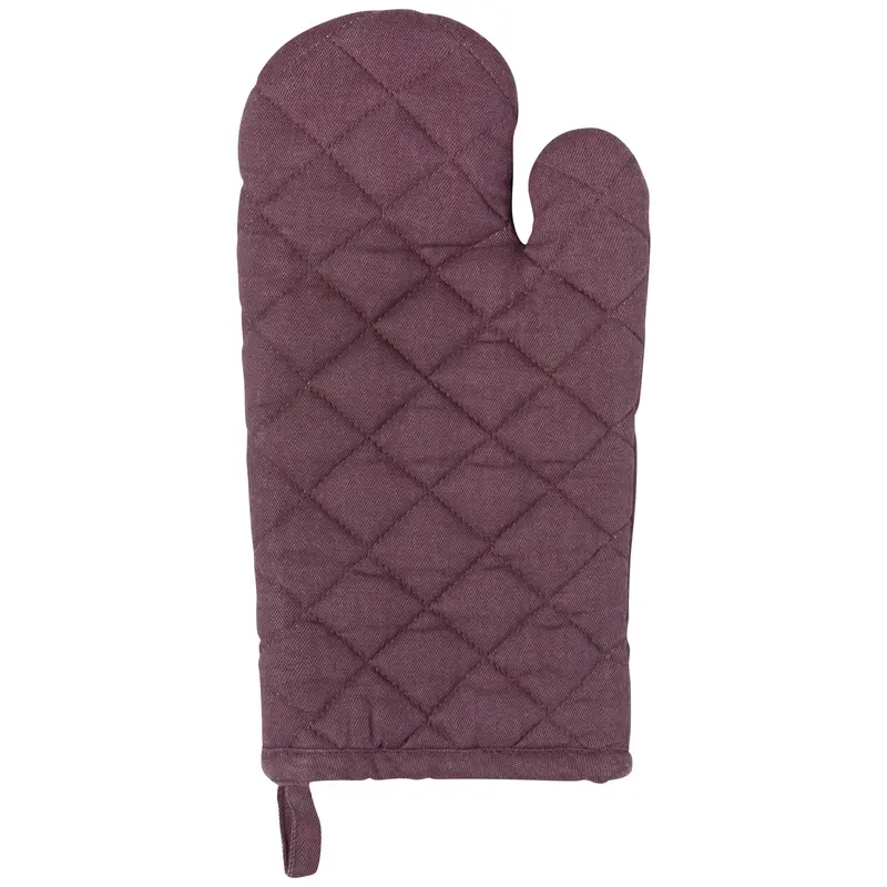 Ash Plum Stonewash Oven Mitt And Matching Potholder 1