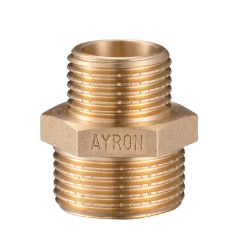 Ayron 15Mm To 10Mm Brass Hex Reducing Nipple 1