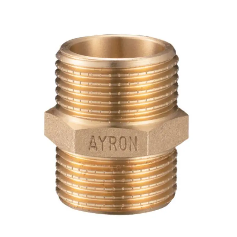 Ayron 25Mm Brass Hex Nipple (Male–Male) 1