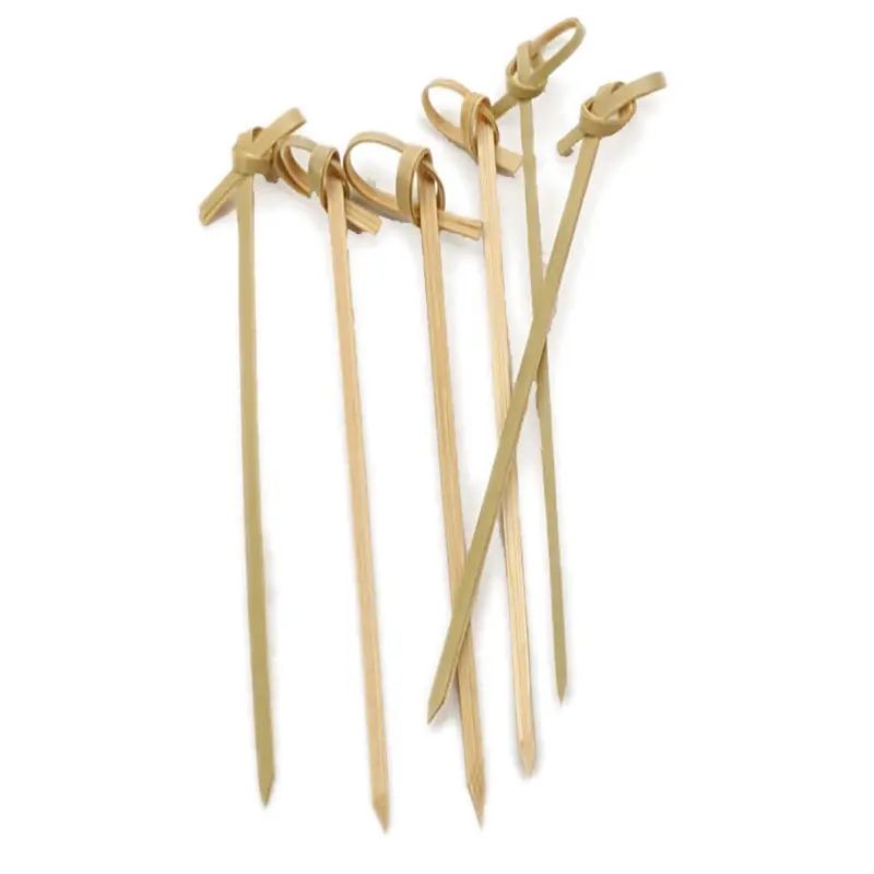 Bamboo Knot Skewers – 4.5-Inch, Pack Of 50 1
