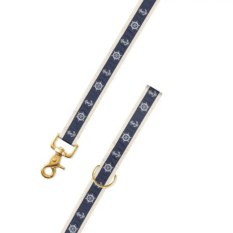 Barrons-Hunter Nautical Anchor Motif Dog Leash 1
