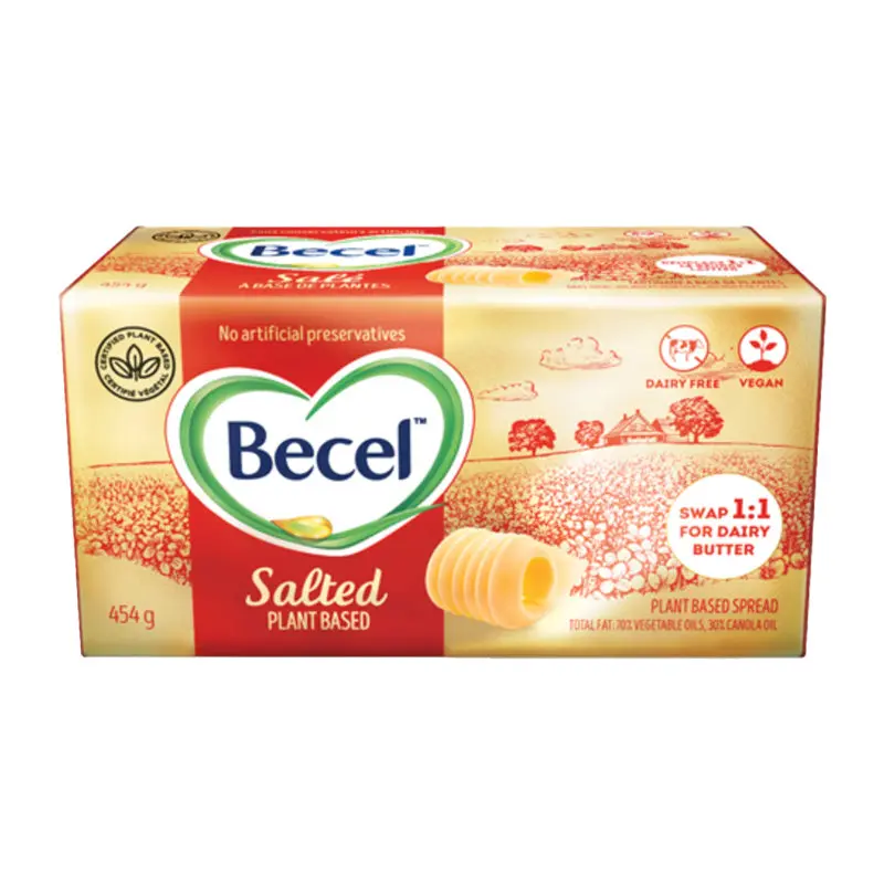 Becel Plant-Based Salted Butter Alternative – Dairy-Free Spread, 454G (Clearance) 1