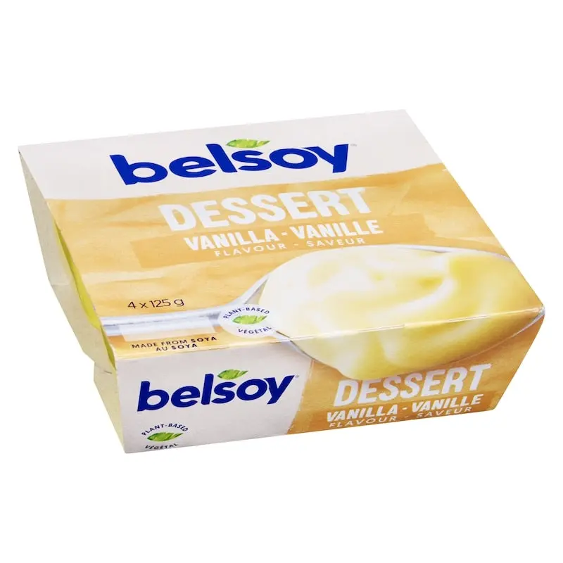 Belsoy Vanilla Pudding – 4 X 125G Plant-Based Ready-To-Eat Pudding 1