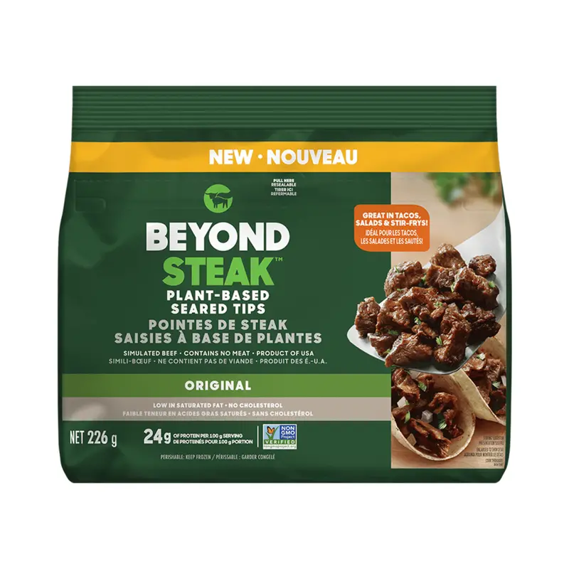 Beyond Meat Seared Steak Tips – 226G Plant-Based Protein 1