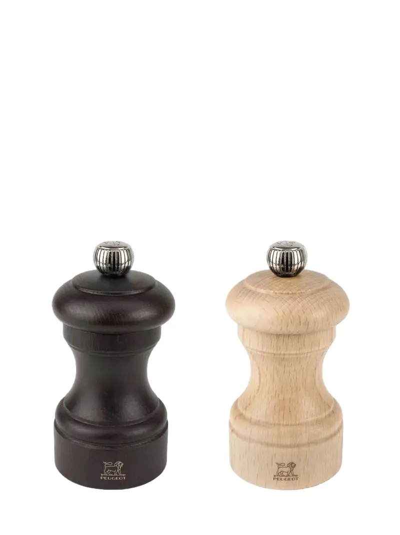 Bistro Duo Salt And Pepper Grinder Set – Natural Wood & Dark Chocolate Finish 1