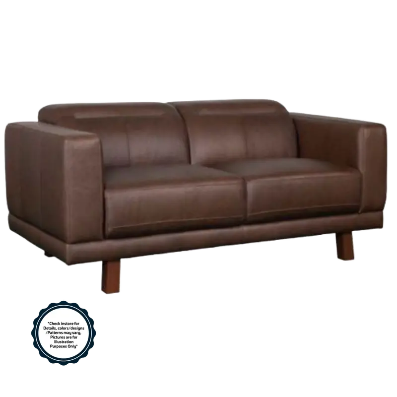 Bless 3-Seater Half-Leather Sofa – Beige Finish, Modern Living Room Seating 1
