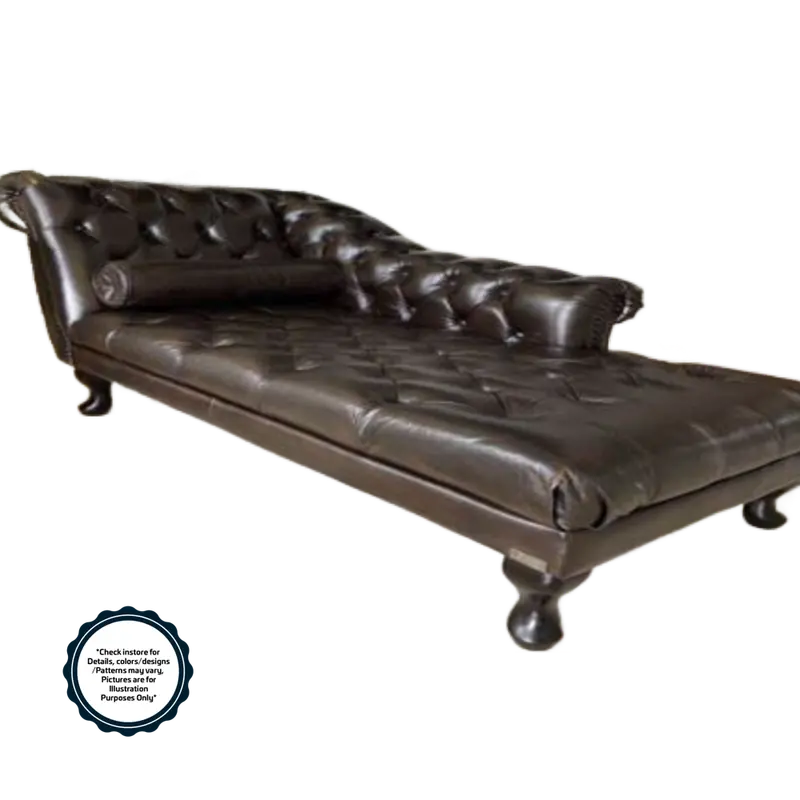 Bless Half-Leather Daybed – Brown Upholstery, Compact Lounge Solution 1