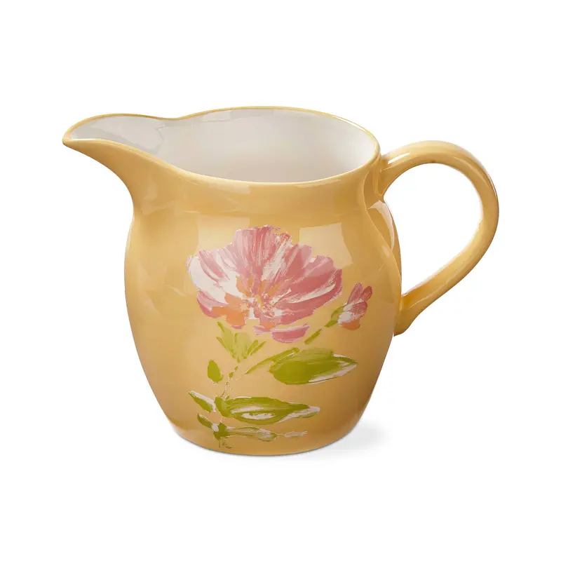 Bloom & Blossom Small Yellow Earthenware Pitcher – Spring Collection 1