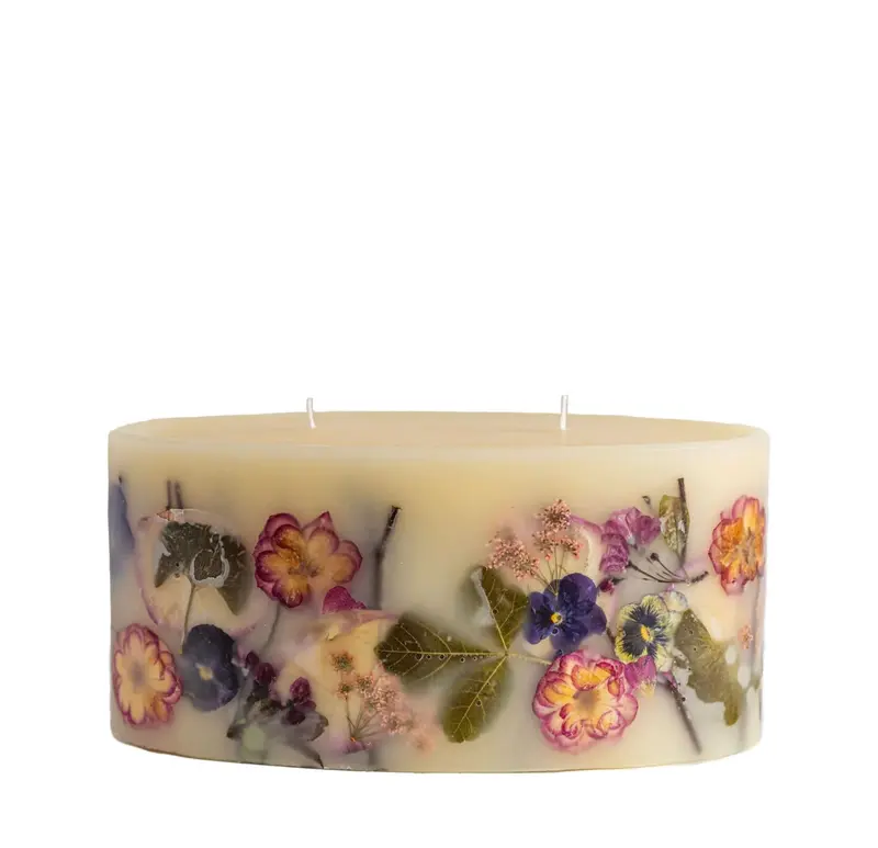 Blushing Rosewood Botanical Statement Candle – Elegant Large-Soy Scented Candle 1