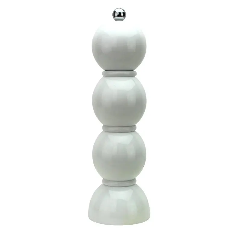 Bobbin Adjustable Salt & Pepper Grinder – Crisp White Design 1