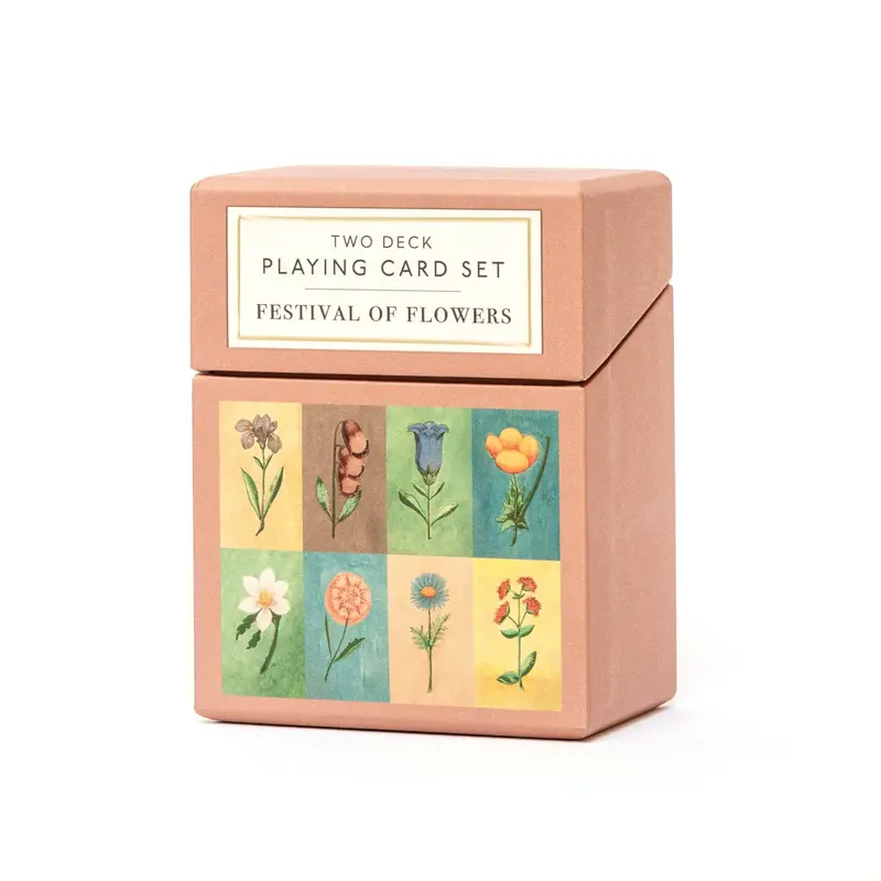 Botanical Playing Cards – Festival Of Flowers, Dual-Deck Set 1