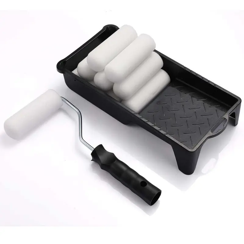 Brakeman 7-Piece Foam Paint Roller Kit – 4 Inch 1