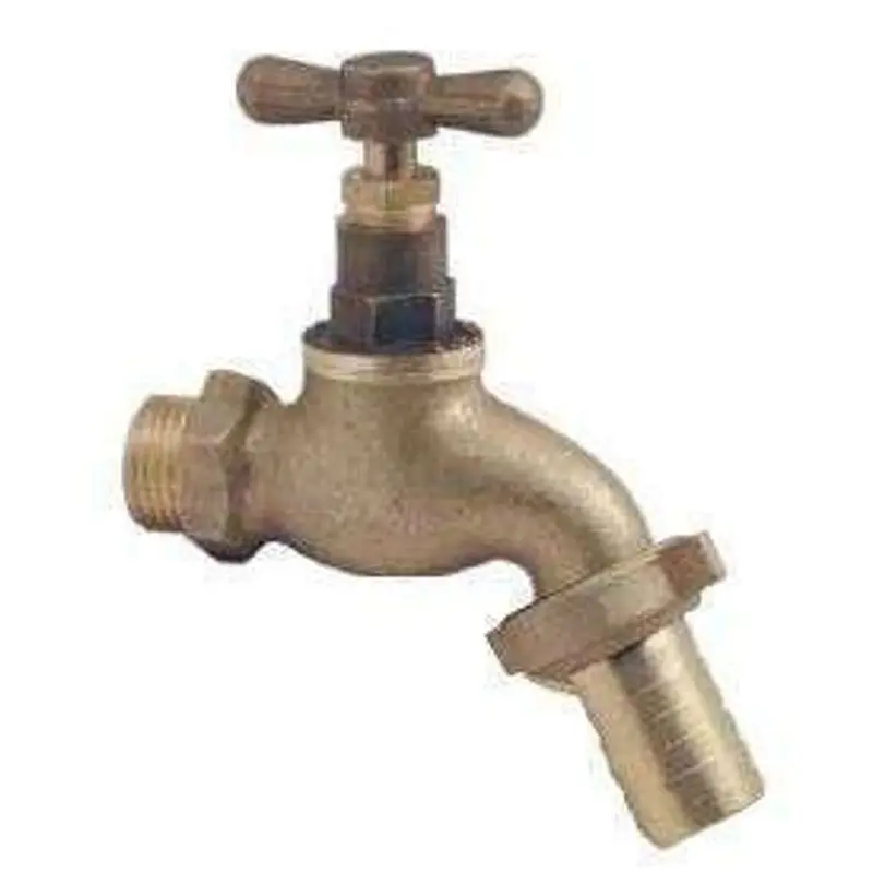 Brass Hose Cock – 1/2 Inch Outdoor Tap With Stainless Steel Finish 1