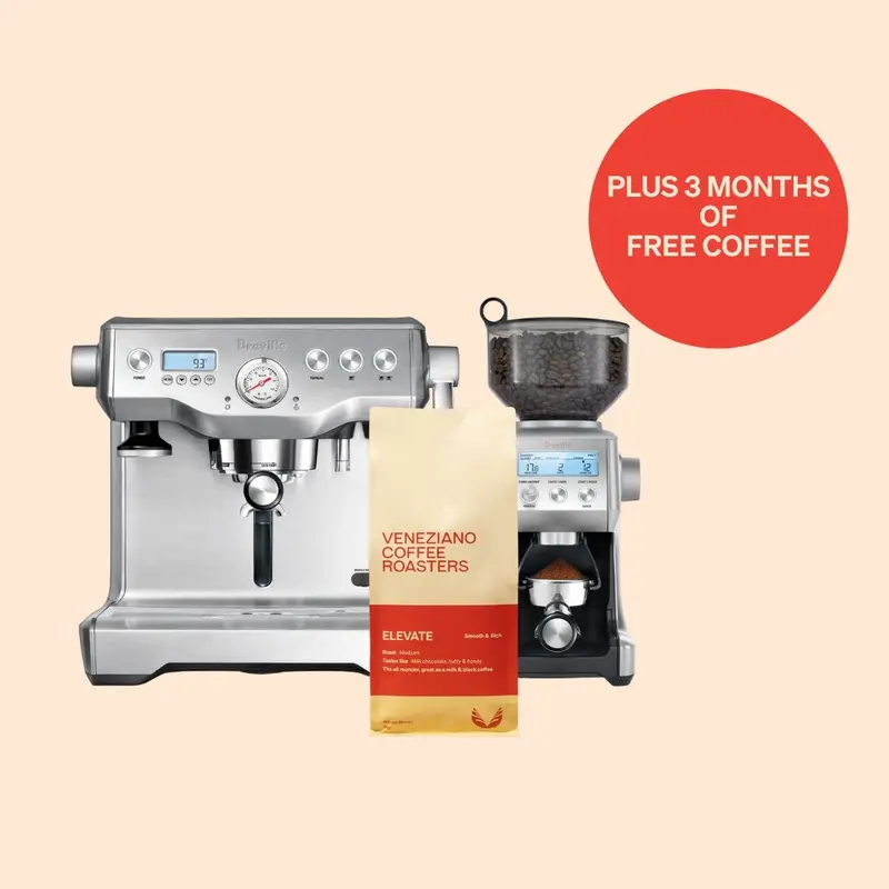 Breville Dynamic Duo Espresso Machine + 3-Month Coffee Subscription 1