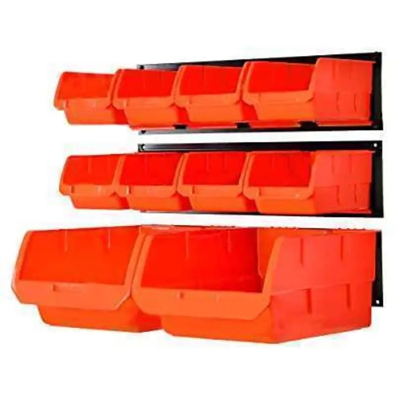 Bulk Pack Stackable Storage Bins – Large Size (15-Unit Set) 1