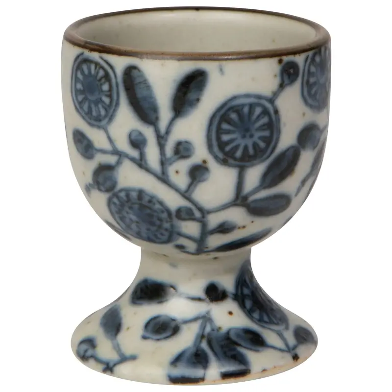 Calendula-Printed Ceramic Egg Cup – Element Collection 1