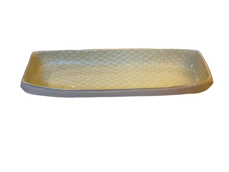 Canoe Taj Artisan Butter Dish – Hand-Thrown Stoneware With Organic Shape 1