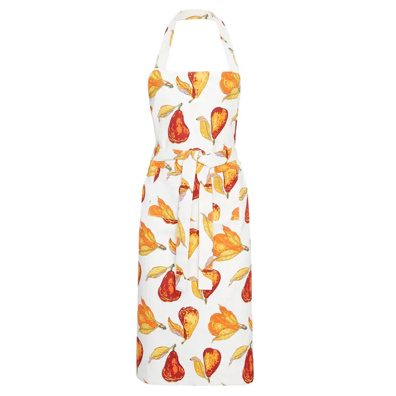 Caravan Home Orchard Pear Burgundy Kitchen Apron 1