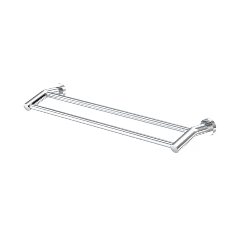 Caroma Cosmo Matte Black Double Towel Rail – 630Mm Wall-Mounted 1