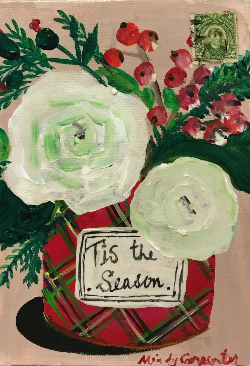 Carpe Diem Tis The Season Holiday Postcard Set 1