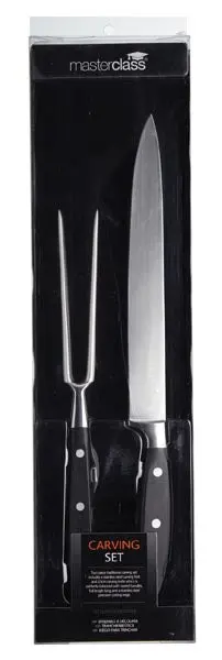 Carving Knife And Fork Set – Ergonomic Handles, High-Carbon Stainless Steel 1