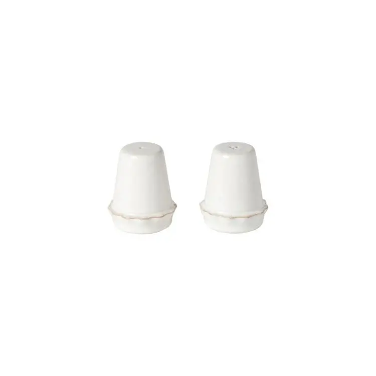 Ceramic Salt And Pepper Shaker Set – Minimalist White Design 1
