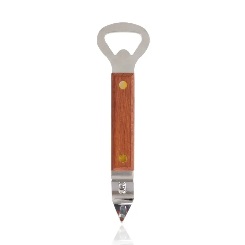 Church Key Bottle Opener With Solid Wood Handle 1